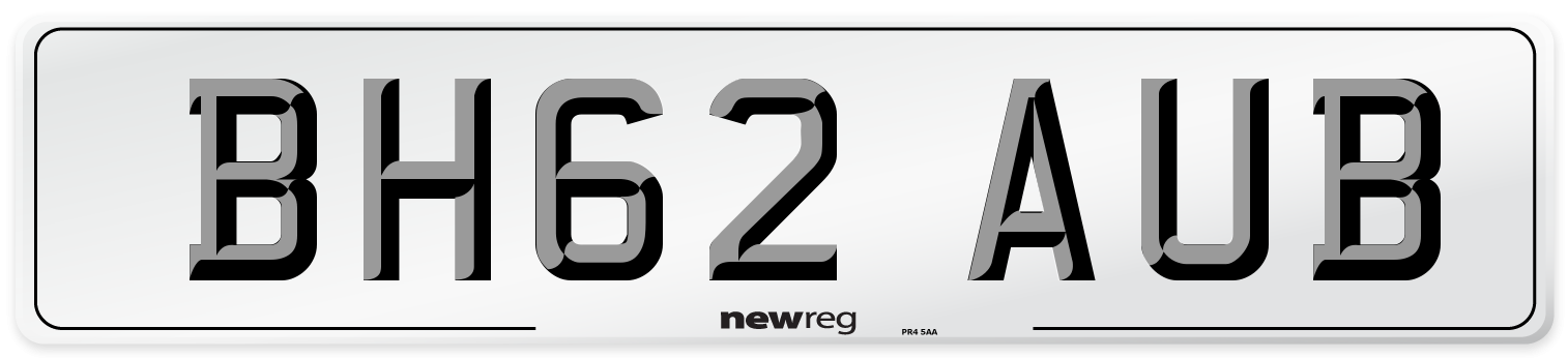 BH62 AUB Number Plate from New Reg